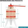 12L Manual Fruit Press Wine Cider Juice Maker Stainless Steel Crusher Image 4