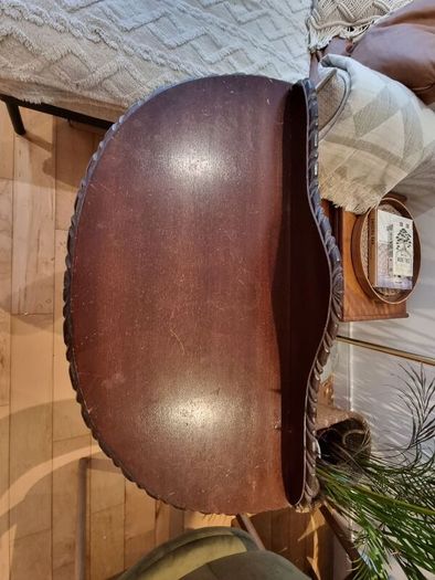 Vintage Magohany Demi Lune Hall Table