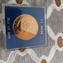 T T races 1911-1986 75th anniversary coin