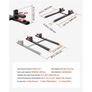 Pallet Forks, 1814 kg Clamp on Pallet Forks, 149 cm Total Length Heavy-Duty Tractor Fork with Adjustable Stabilizer Bar for Tractor Attachments, Loader Bucket, and Skid Steer, Black Image 2
