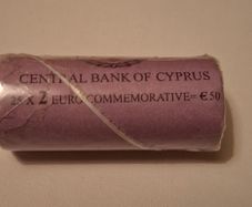 2 Euro coin roll 2009 Central Bank of Cyprus