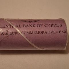 2 Euro coin roll 2009 Central Bank of Cyprus
