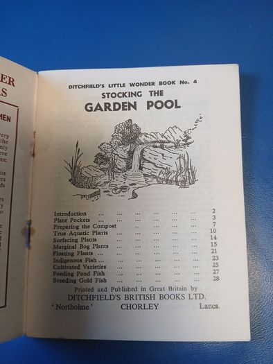 Vintage Garden Pond booklet