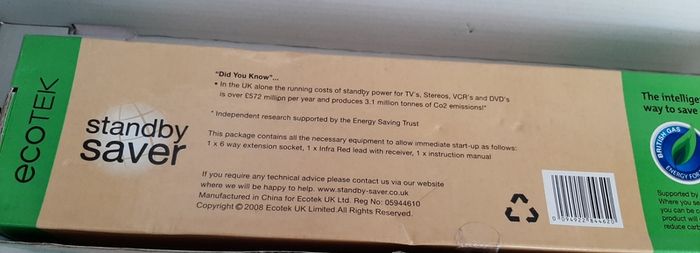 New standby saver socket in box