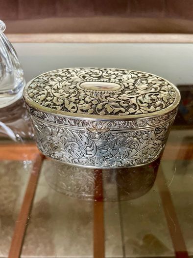 VGC Silver Plated Jewellery Box Mid 20th Century