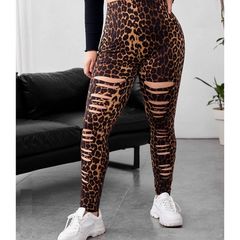 Rock Style Ripped Leggings size 18