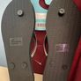 Black flip flops with Diamante Straps Image 3