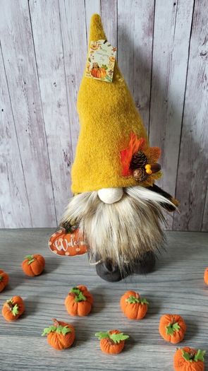 Handmade Gnomes. Autumn decoration. Key rings pumpkin or  Gnome.
