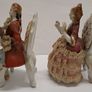 Dresden lace Victorian porcelain figurines Image 3