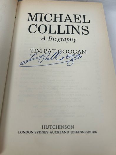 Michael Collins A Biography Tim Pat Coogan - RARE SIGNED 1990 Hutchinson HB