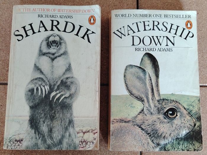 Richard Adams 1976 Vintage Penguin Paperback Set (Watership Down & Shardik)