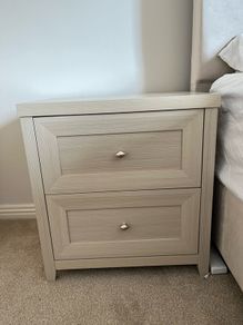 Oakham 2-Drawer Bedside Table Boxed