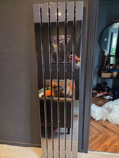Vertical Chrome Flat Panel Radiator