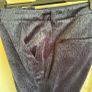 Dressy Yaya velour navy trousers size 14 Image 2