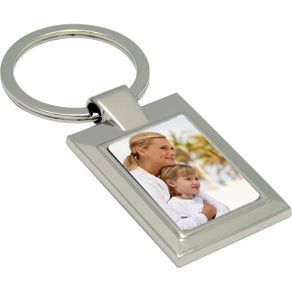 Personalized Rectangle Photo Metal Keyring keychain key ring with your photo on it!