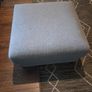 Two seater grey couch with footstool Image 2