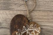 Hanging wooden heart
