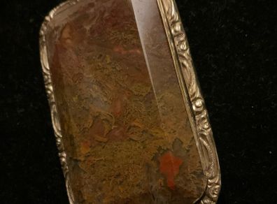 Antique Victorian Scottish agate brooch