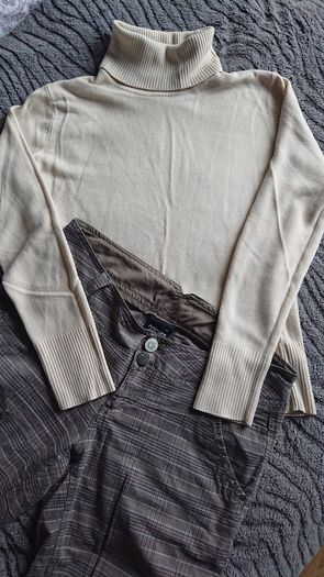 Brown check trousers by "clours of the world"  Size 12