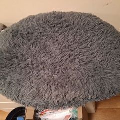 large round fluffy cushion