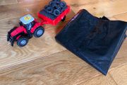 Silo cover &amp; tyres with tractor and trailer