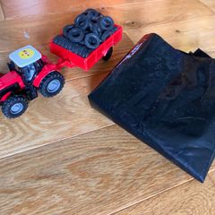 Silo cover & tyres with tractor and trailer