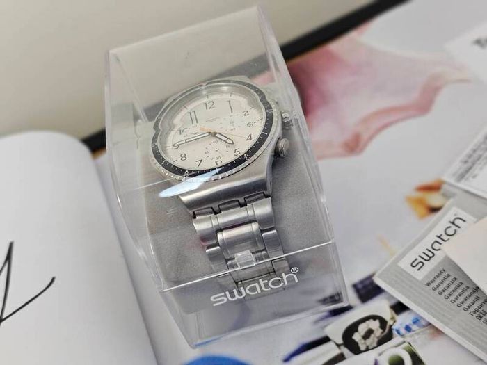 Swiss Made Swatch Irony Chronograph Minimalistic Discontinued Collectable Swiss Watch Swatch
