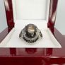 Silver Chantaburi Black Star Sapphire Cocktail Ring Image 3