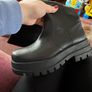 NEW! ladies Zara knee high chunky heel boots Image 3