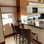 Modern Cream Gloss & Solid Black Granite Kitchen (Includes Electric Range)  North Wicklow Image 6