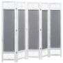 5-Panel Room Divider Grey 175x165 cm Fabric Image 2