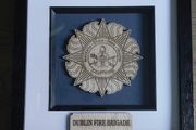 Dublin Fire Brigade Laser Engraved Badge Frame