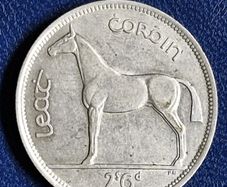Ireland Silver 1939 Half Crown coin