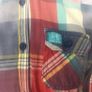 Ladies vintage superdry multicoloured check Tommy shirt roll tab sleeve Medium Image 2