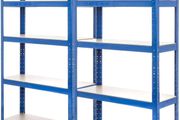 2 Bay Heavy Duty Steel Shelving Garage Racking Unit 150kg per shelf (5 Levels 1500mm H x 750mm W x 300mm D)