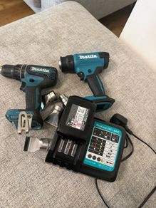 Makita Cordless Bundle Heat Gun Combi Drill Set