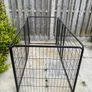 Black metal dog pen Image 7