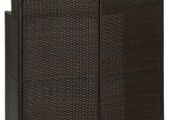 Garden Bar Table Brown 120x55x110 cm Poly Rattan