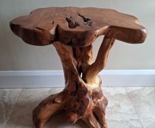 Bog oak table
