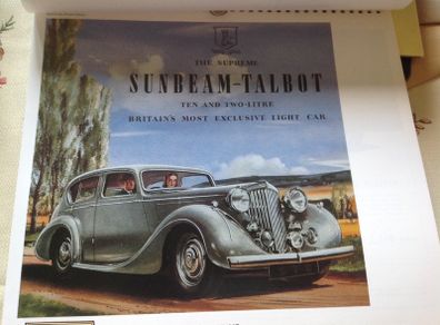 1986 History of Advertising Calendar-10 Vintage Advertising Prints-Automobiles