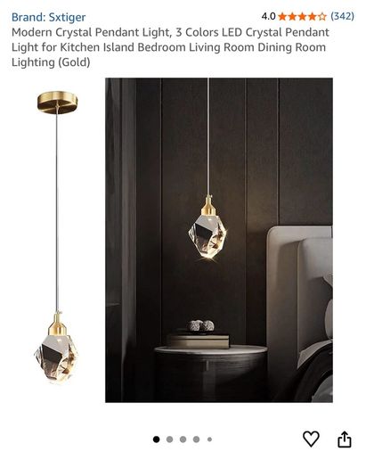 Modern Crystal Pendant Light