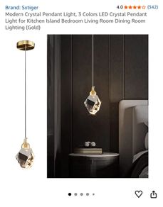 Modern Crystal Pendant Light