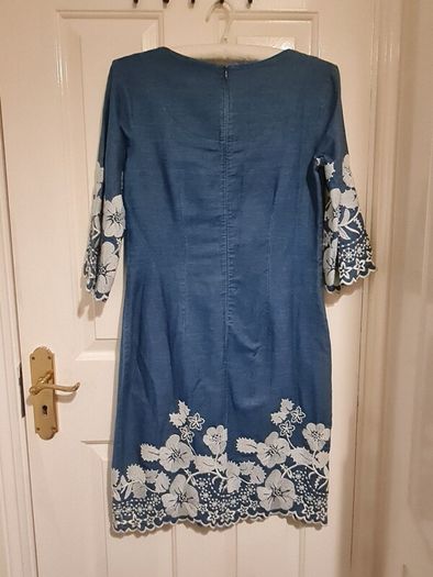 Pomodoro cotton embroidered dress