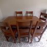 Oak Table & 6 Chairs Image 4