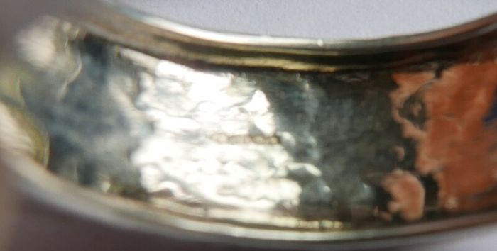Vintage 925 Sterling Silver Ring with Rectangular Stone