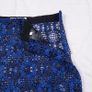 Sandro Royal Blue & Navy Floral Guipure Crochet Lace Midi Pencil Skirt 8UK/36EU Image 7