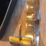 Vintage 1/10th 9ct Gold Hinged Bangle with Garnets - John Brereton Box 1977 Image 8