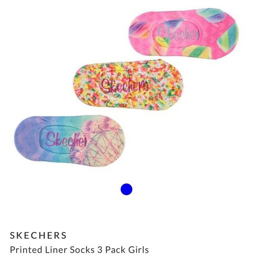 Skechers Girl's Trainer Socks, 2 x 3 Packs size 4-8.5