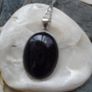 Purple Onyx pendant,Gemstone jewellery,Stainless steel chain,New Image 4