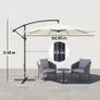 3M Umbrella Parasol Cream White Image 2